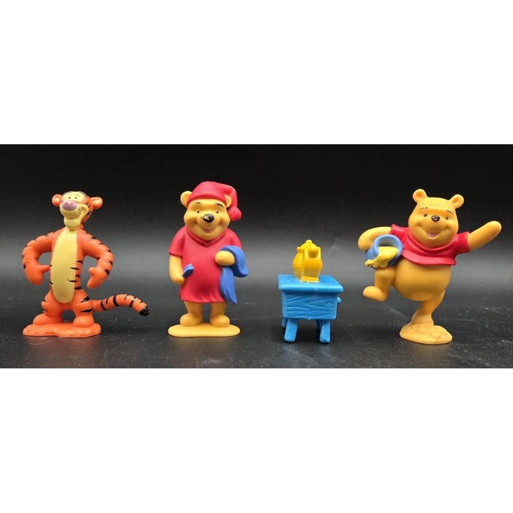 Disney Vtg Winnie the Pooh PVC Cake Topper Abt 2" Figures Tigger